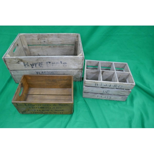 256 - 3 advertising crates