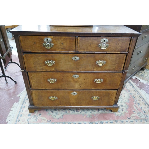 261 - 17th century inlaid walnut chest - Approx size: W: 102cm D: 57cm H: 91cm