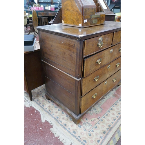 261 - 17th century inlaid walnut chest - Approx size: W: 102cm D: 57cm H: 91cm