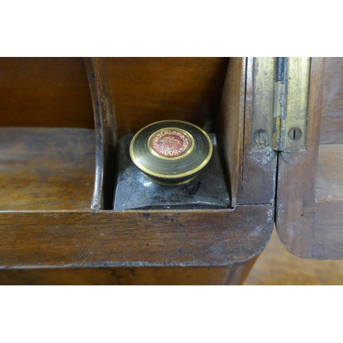 262 - Walnut Victorian writing / stationary box