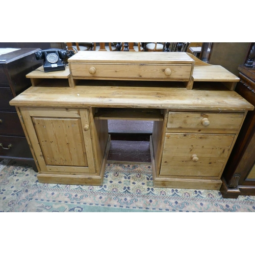 268 - Large pine desk - Approx size: W: 152cm D: 57cm H: 97cm