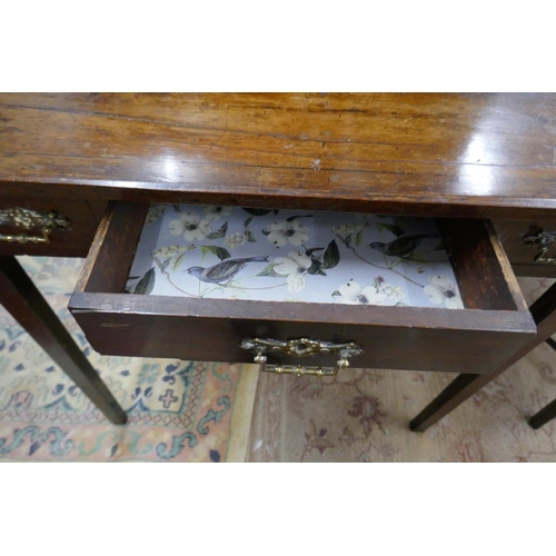 271 - Early fruit wood side table - Approx size: W: 76cm D: 39cm H: 74cm