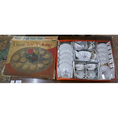 272 - China toy tea set in original box 