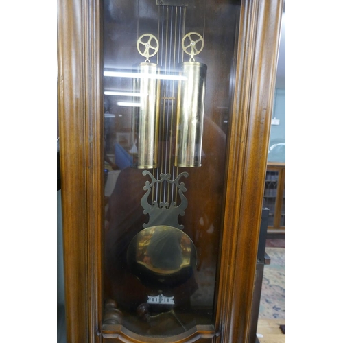 274 - Twin weight Vienna wall clock with keys in working order