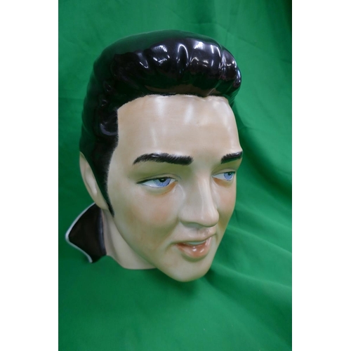 294 - Ceramic Elvis head - Approx height: 27cm