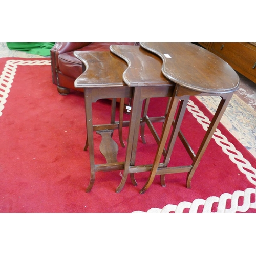 297 - Edwardian nest of 3 tables