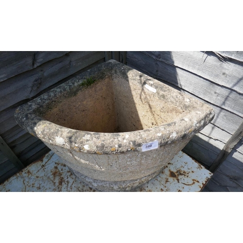 380 - Stone corner planter