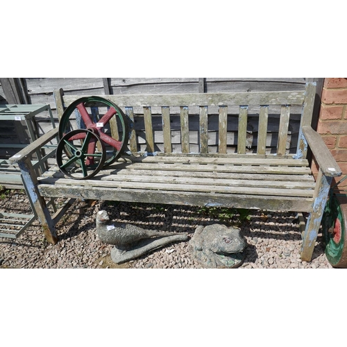 389 - Teak garden bench