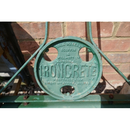 393 - Ironcrete vintage garden roller