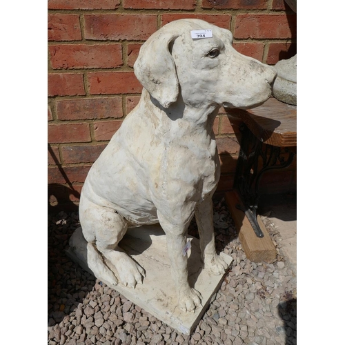 394 - Large stone dog - Approx height: 80cm