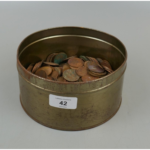 42 - Coins to include old pennies