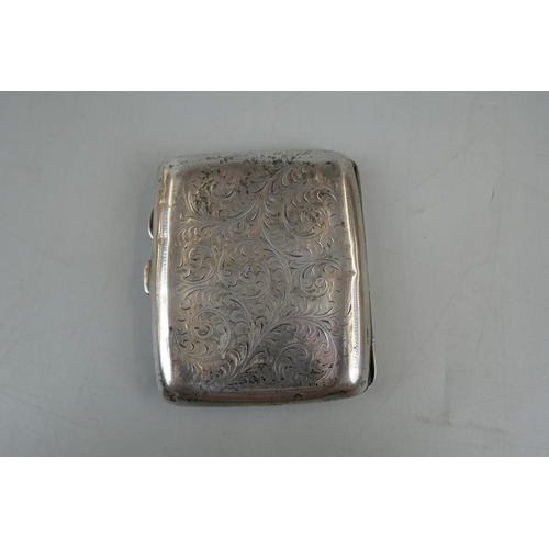 5 - Hallmarked silver cigarette case - Approx weight: 86g