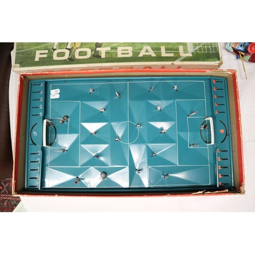 57 - Retro football game and 2 tin plate toys