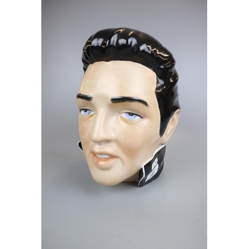 101 - Ceramic Elvis head - Approx height: 27cm