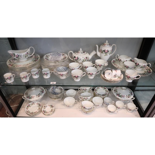 109 - Large collection of Wedgwood Hathaway Rose