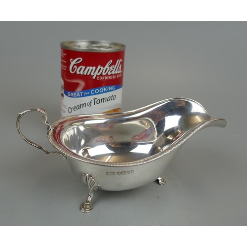 14 - Hallmarked silver sauce boat - Approx weight: 107g