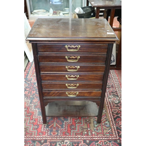 160 - Mahogany music cabinet