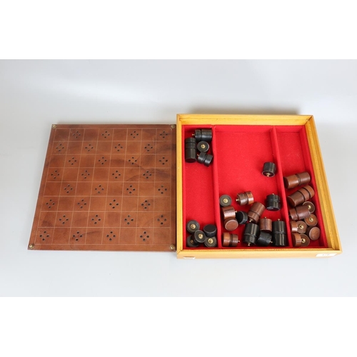 178 - Leather chess set