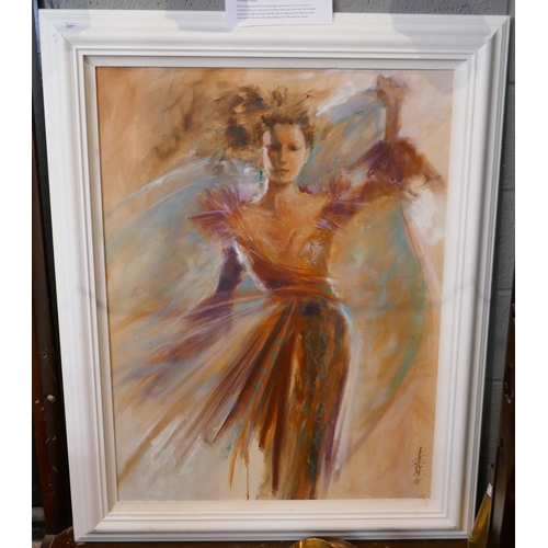 207 - Anne Farrall Doyle oil on board signed - Approx image size: 72cm x 96cm