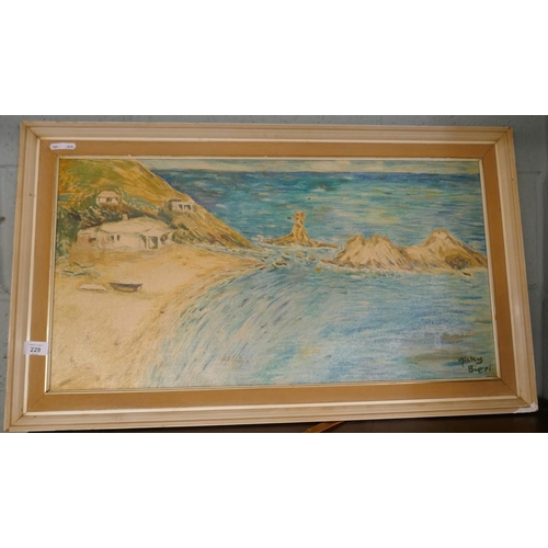 229 - Oil on canvas - Mickey Bieri - Fornells, Menorca