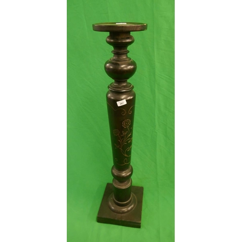 267 - Ebonised torchere - Approx height: 104cm