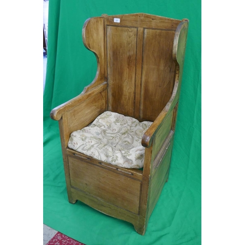 277 - Early pine armchair