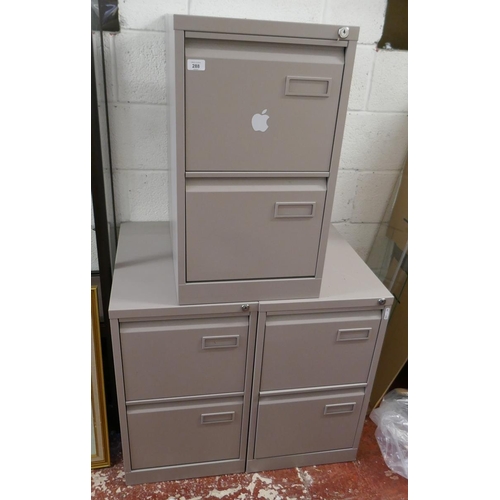 288 - 3 filing cabinets