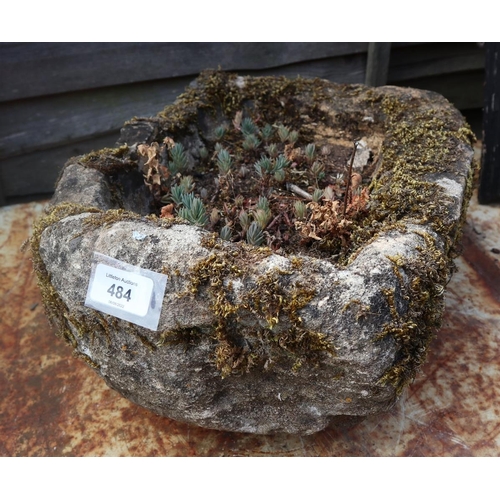 484 - Small antique stone trough