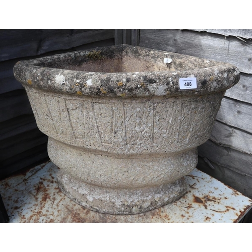 488 - Stone corner planter