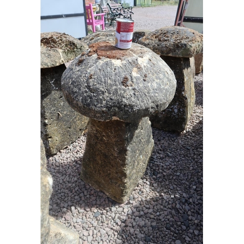 509 - Antique staddle stone with top