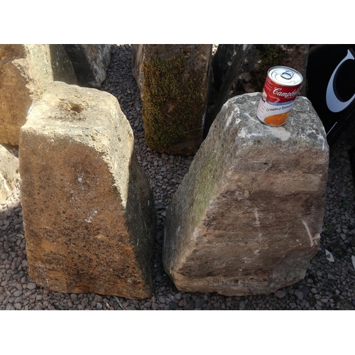 514 - 2 antique staddle stone bases