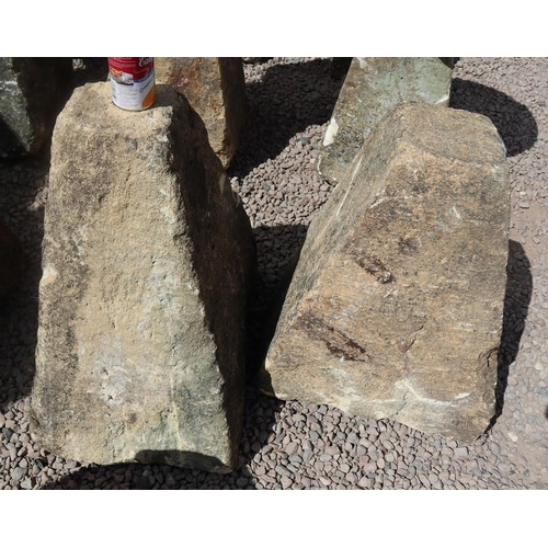 515 - 2 antique staddle stone bases