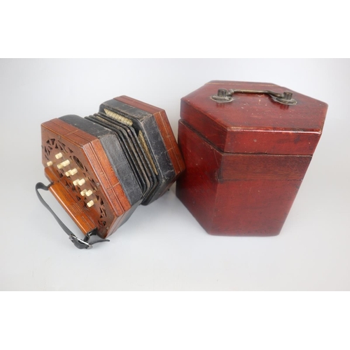 83 - Concertina in original box by Lachenal & Co