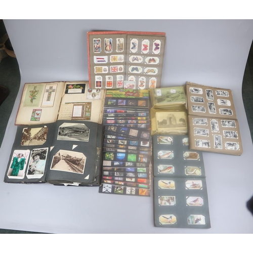 85 - Collection of postcards, cigarette cards etc.