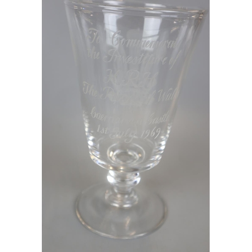 105 - Stuart Crystal L/E chalice 81/100 to commemorate the investiture of HRH Prince of Wales - Approx hei... 