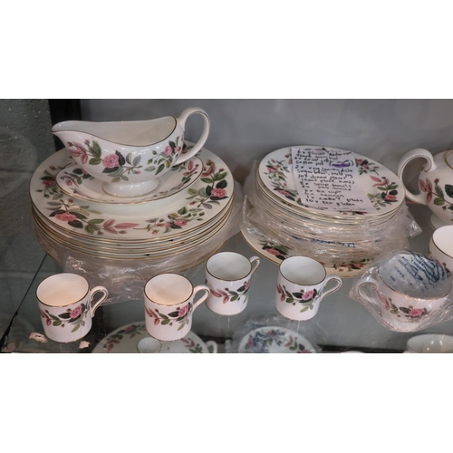 109 - Large collection of Wedgwood Hathaway Rose