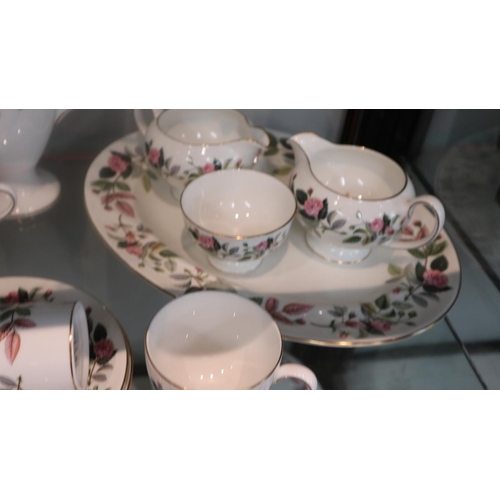 109 - Large collection of Wedgwood Hathaway Rose