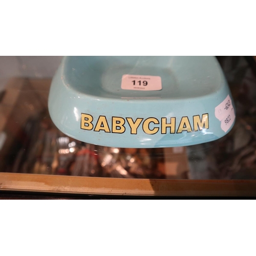 119 - Set of 6 Babycham glasses together with Babycham ashtray