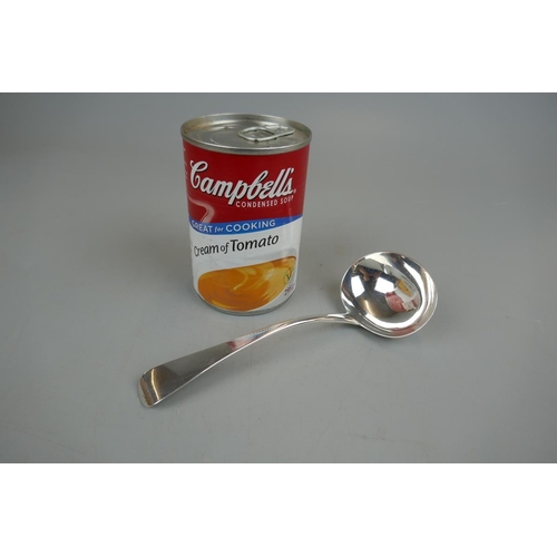 12 - Hallmarked silver Georgian ladle