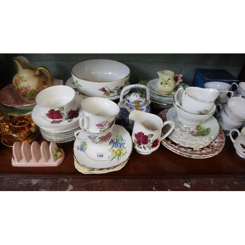 130 - Collection of ceramics to include Royal Albert Old Country Rose's, Evesham Ware etc.