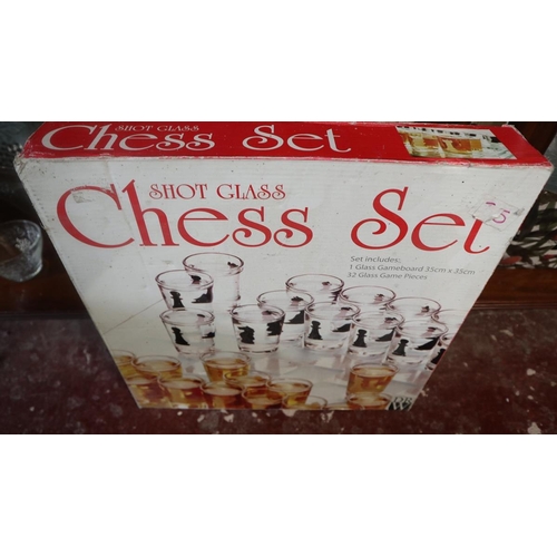 131 - Pub memorabilia to include punch bowl and drinking chess set