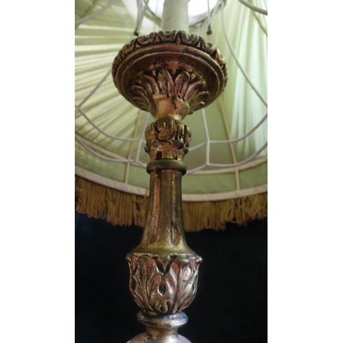 148 - Ornate gilt table lamp