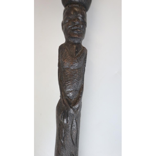 154 - Tribal carved walking stick