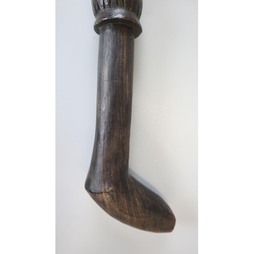 154 - Tribal carved walking stick