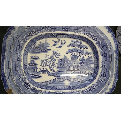 156 - Collection of blue and white china