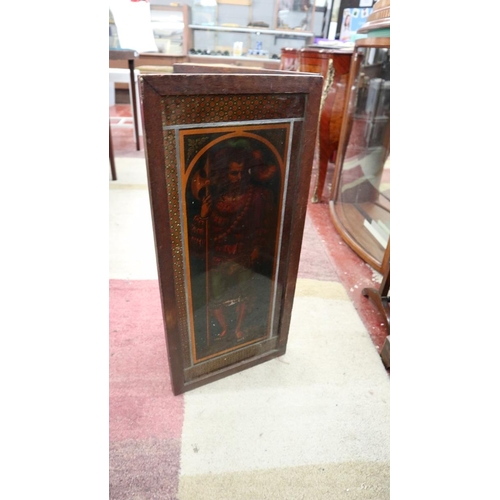 171 - 2 panel painted glass screen