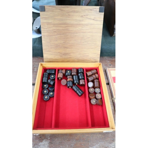 178 - Leather chess set