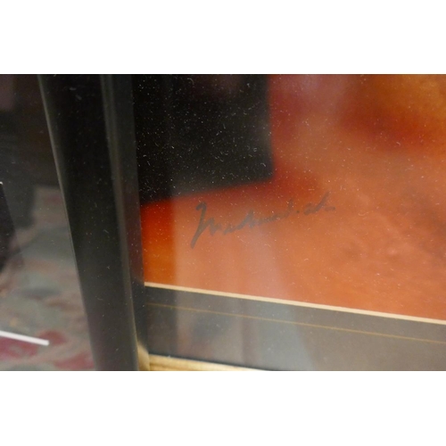 238 - Signed Muhammad Ali L/E print 58/100 with C.O.A together with a framed film cell of the Muhammad Ali... 