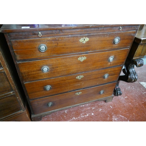 261 - Antique mahogany bachelor's chest - Approx size W: 89cm D: 49cm H: 87cm