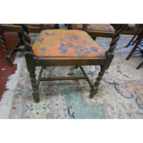 266 - 3 Carolean style carver chairs